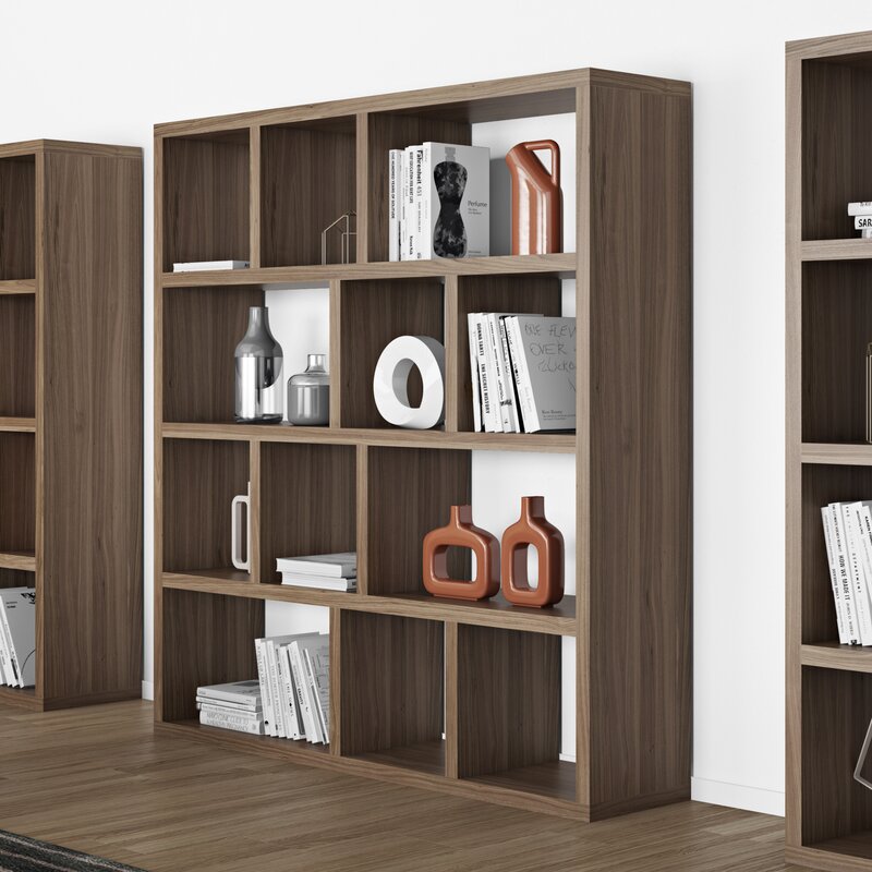 Geometric Bookcase-63"x59"