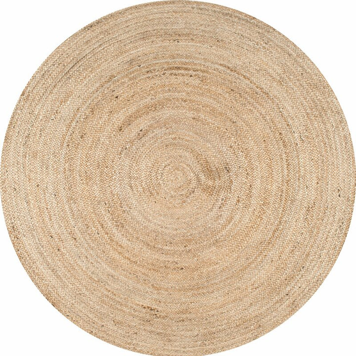 Hand Braided Jute Sisal Tan Area Rug-8'x8'