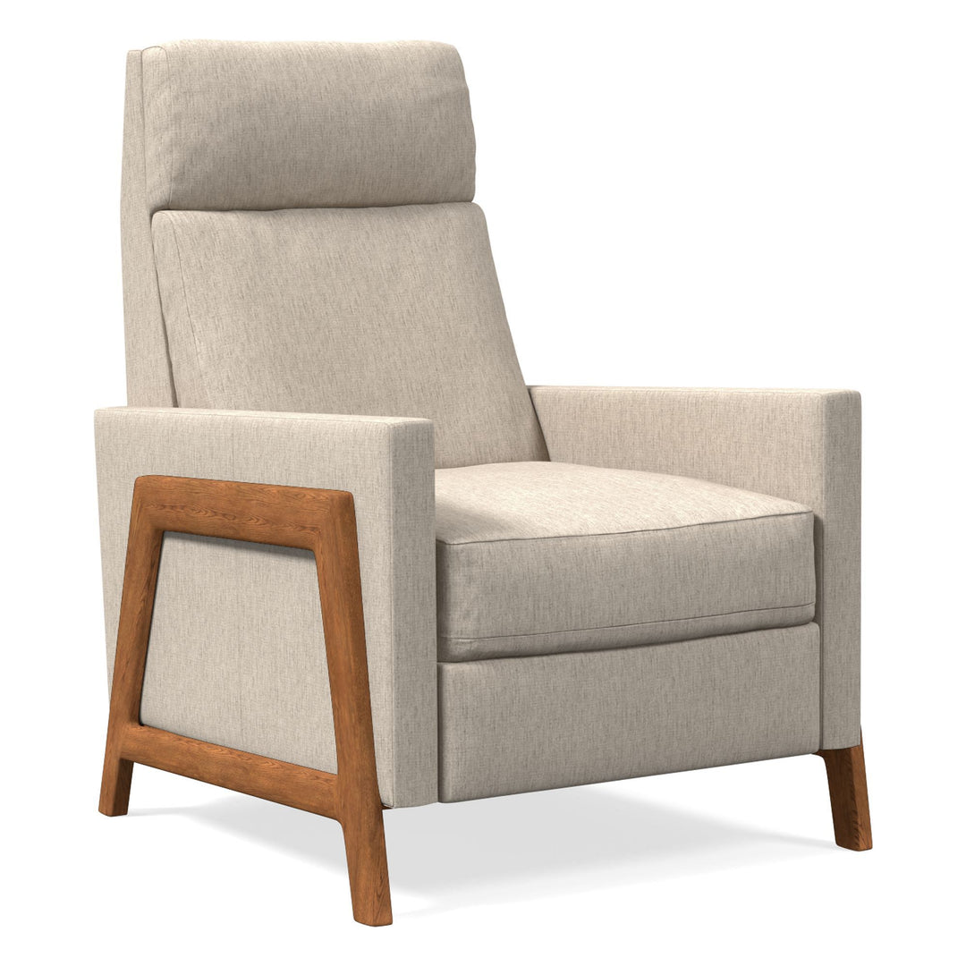 Spencer Wood-Framed Upholstered Recliner