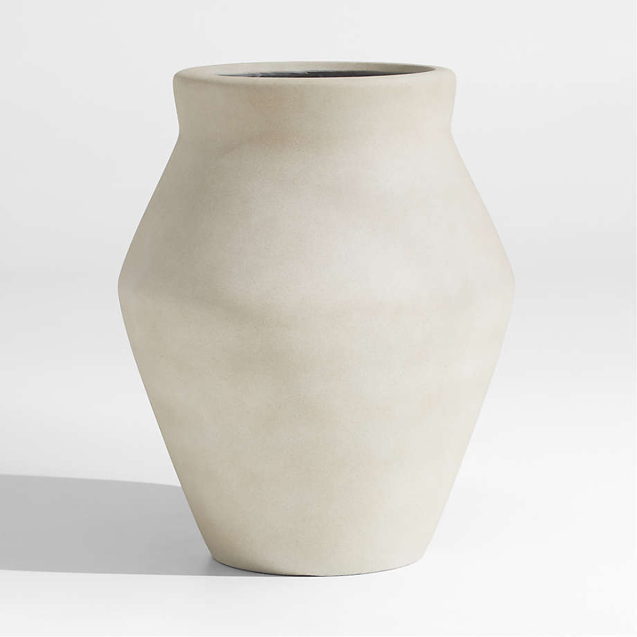 Wabi Large Sand Fiberstone Planter
