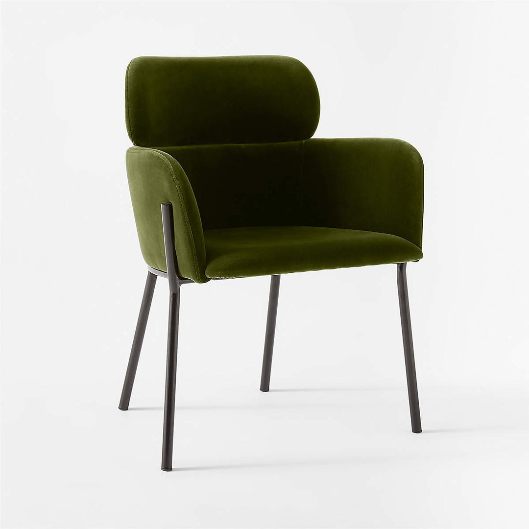 AZALEA GREEN VELVET DINING CHAIR