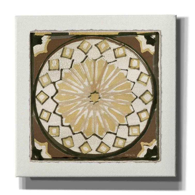 Moroccan Tile Pattern IV Wrapped Canvas No Frame-18"x18"