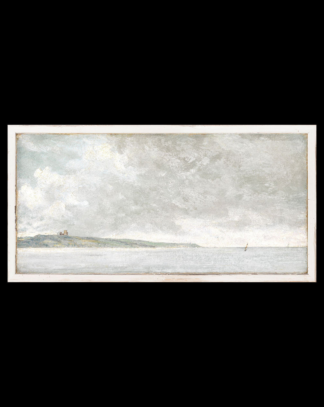Gloomy Seas With Frame-16.25"x8.25"