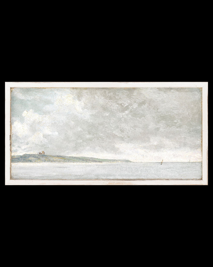Gloomy Seas With Frame-16.25"x8.25"
