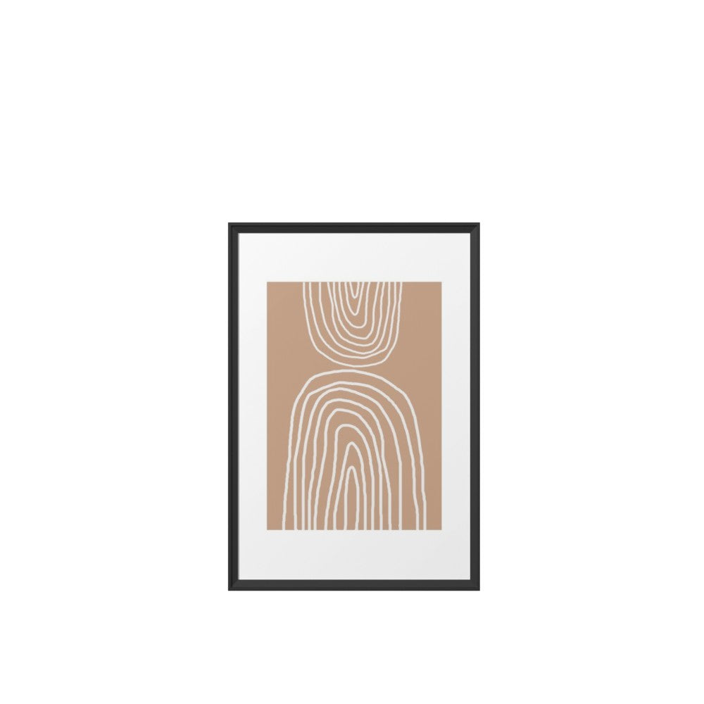 Abstract Rainbow Framed Art Print With Frame 24" x 36"