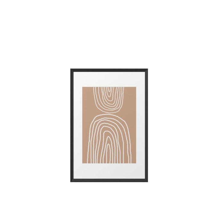 Abstract Rainbow Framed Art Print With Frame 24" x 36"