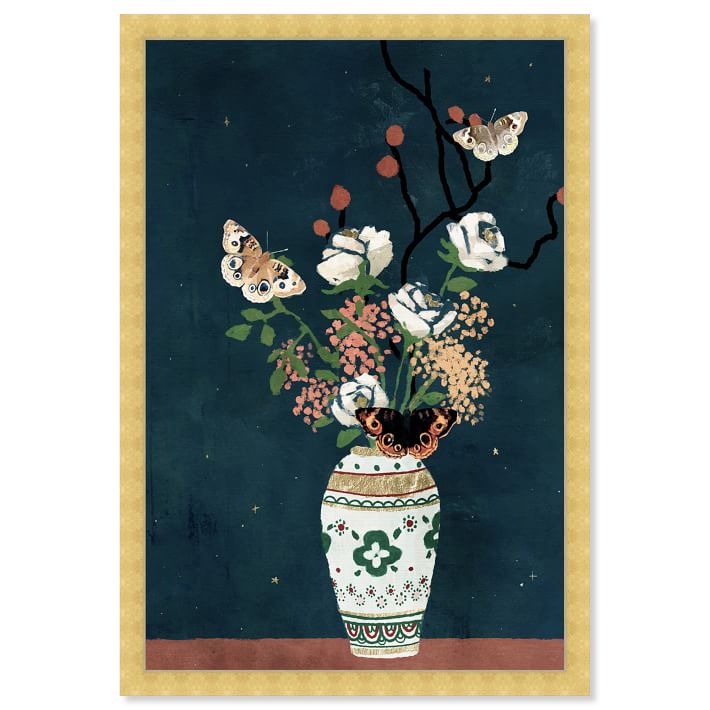 Oliver Gal Delicate Framed Art