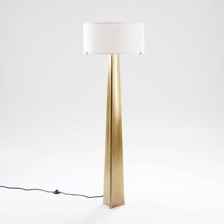 Isla Brass Triangle Floor Lamp