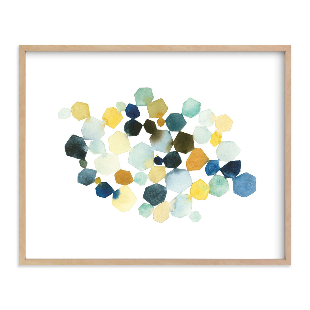 Hexagon Cluster II Framed Wall Art by Minted for West Elm-24"x18"