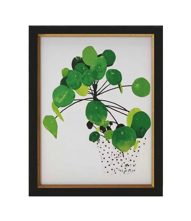 Pila Peperomioides Wall Art With Frame