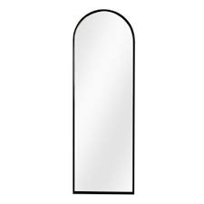 Metal Frame Arched Floor Mirror - 28"W x 74"H