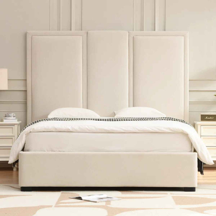 Morghen Upholstered Platform Bed-Queen