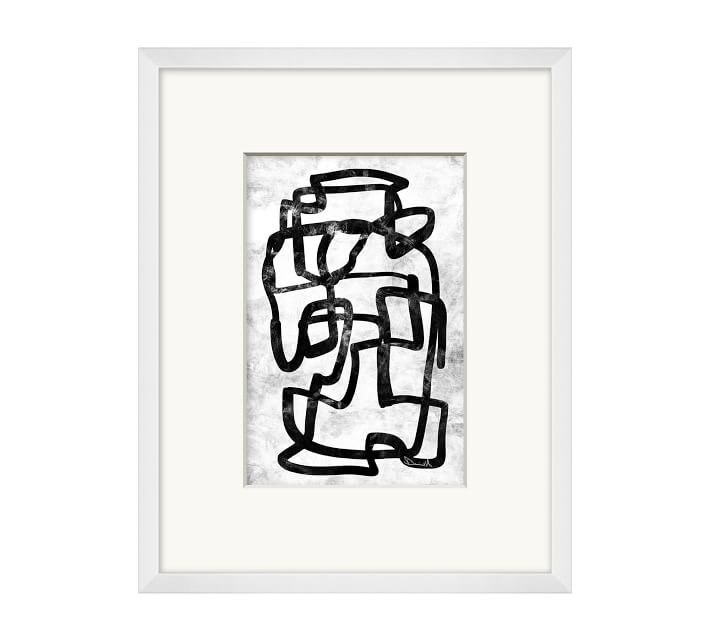 Connective Lines Print With Frame