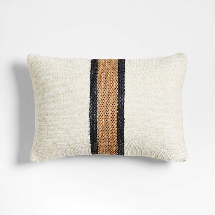 Lazio Woven Kilim Stripe Throw Pillow Cover 22x15