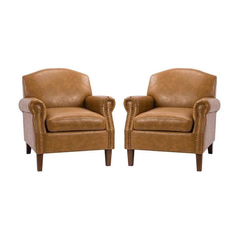 Cashel Faux Leather Armchair