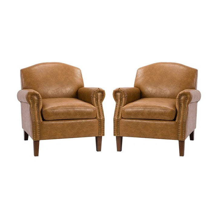Cashel Faux Leather Armchair