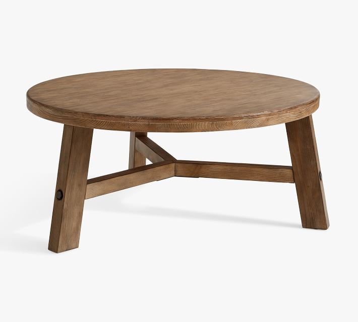 Rustic Farmhouse Round Coffee Table
