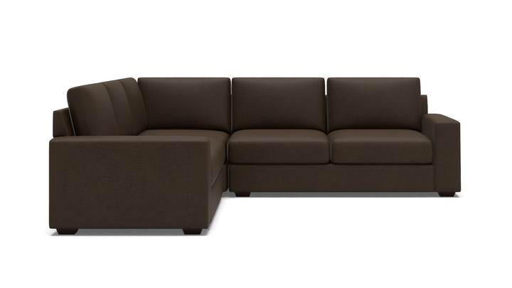 Big Sur Square Arm Leather 3-Piece L-Sectional