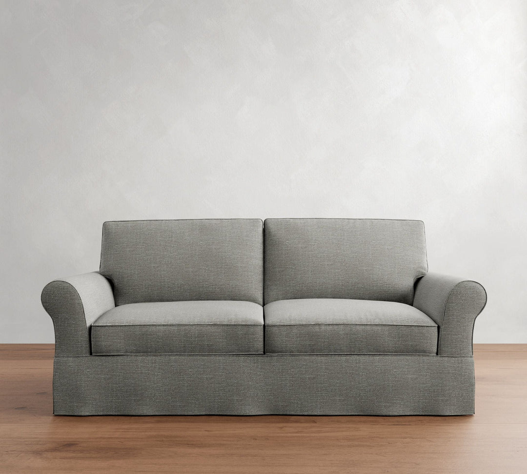 PB Comfort Roll Arm Slipcovered Sleeper Sofa-78"