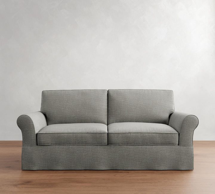 PB Comfort Roll Arm Slipcovered Sleeper Sofa-78"