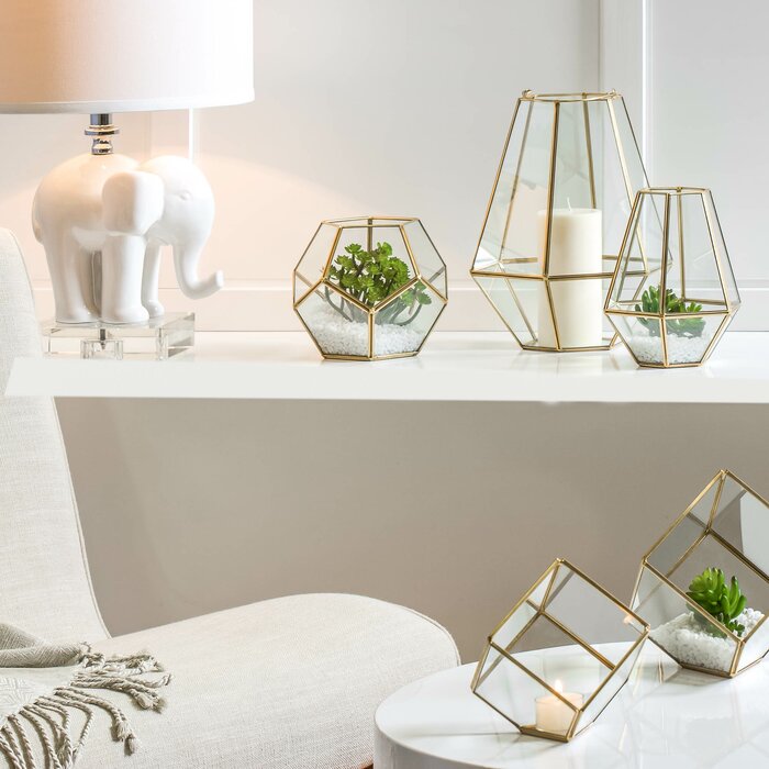 Hurricane 7.75 Glass Tabletop Tealight