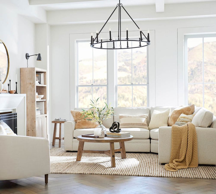 Remington Iron Round Chandelier