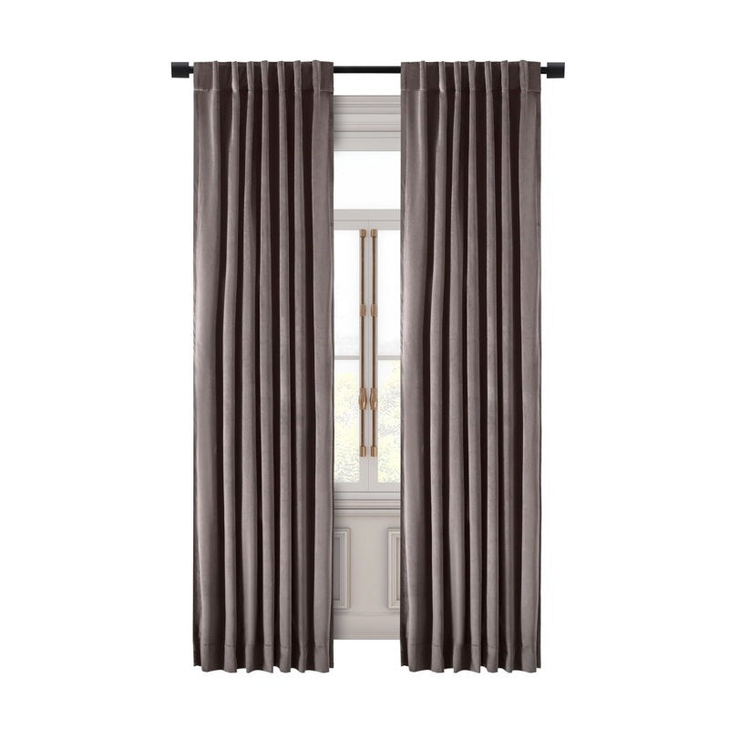 Premium Velvet Myreon Thermal Rod Pocket Curtain Panel 84"