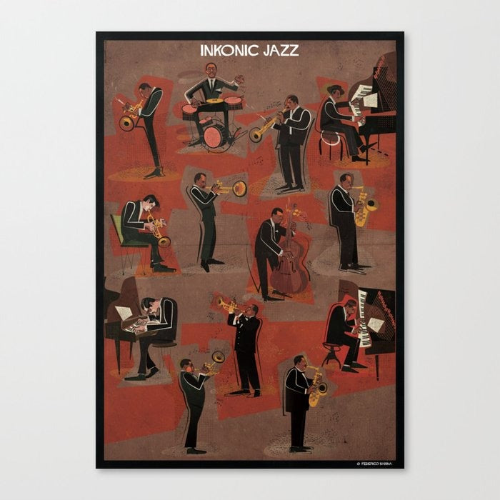 inkonic Jazz Canvas Print