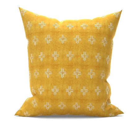 Mudcloth Pillow Boho Decor Throw Pillow With Insert-20"x20"