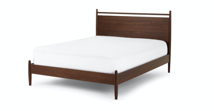 Lenia Panel Walnut Bed-Queen