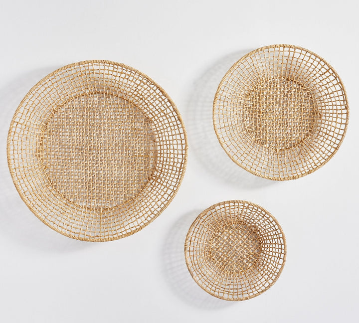 Asha Abaca Wall Basket Large