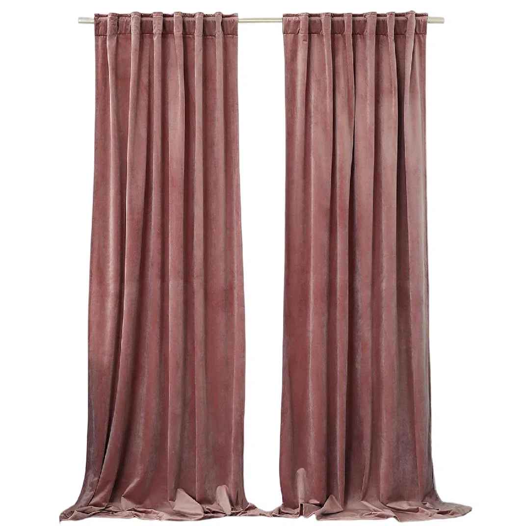 Velvet Room Darkening Curtain Pair-96"