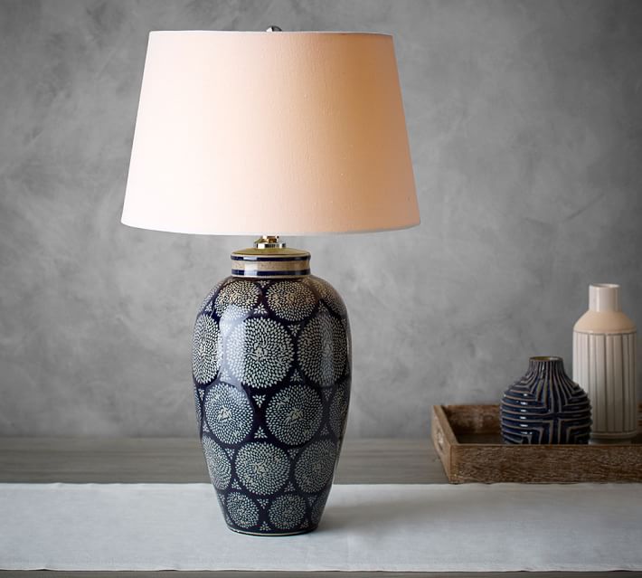 Langley Ceramic Pattern Lamp