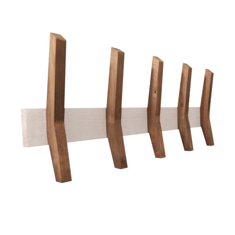 Ottoville Wide Solid Wood Hook Wall Mounted Coat Rack