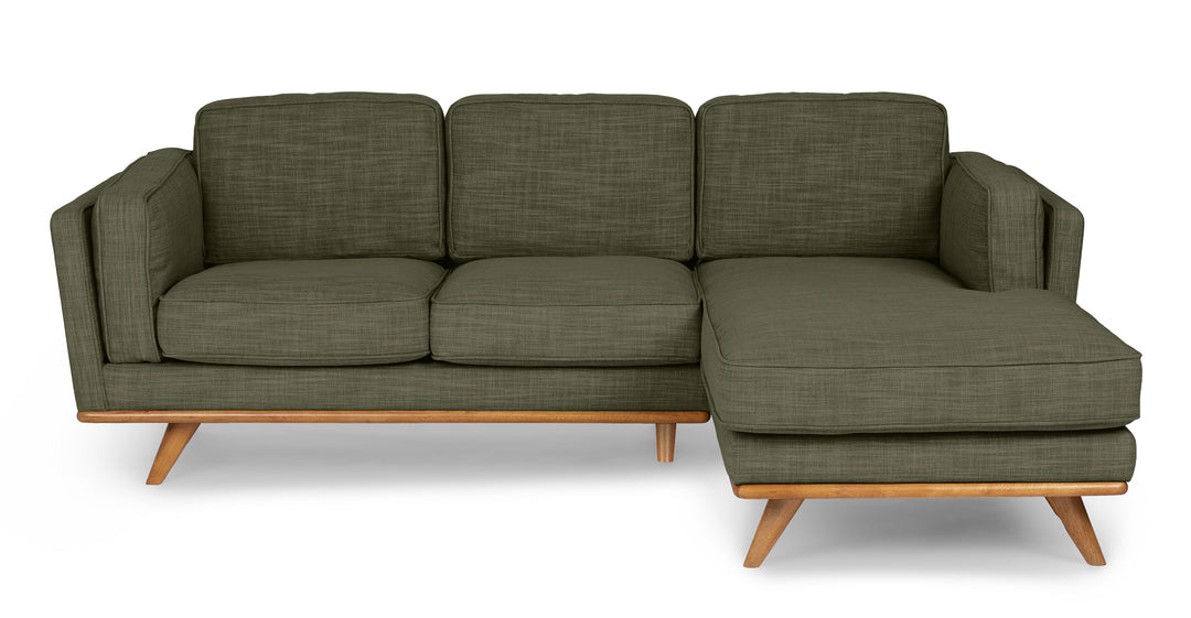 Timber Olio Green Sofa