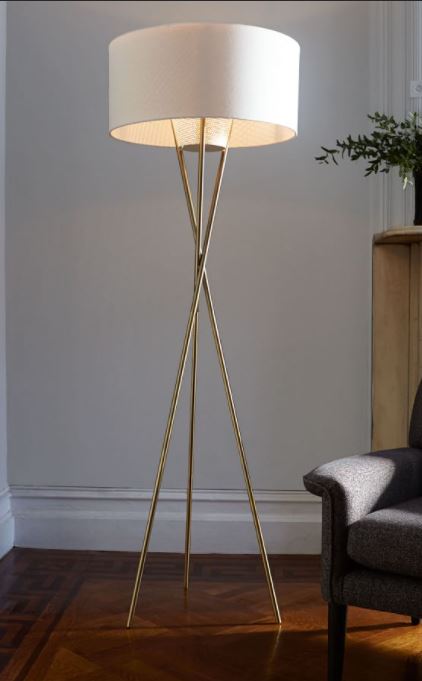 Mid Century Tripod Floor Lamp