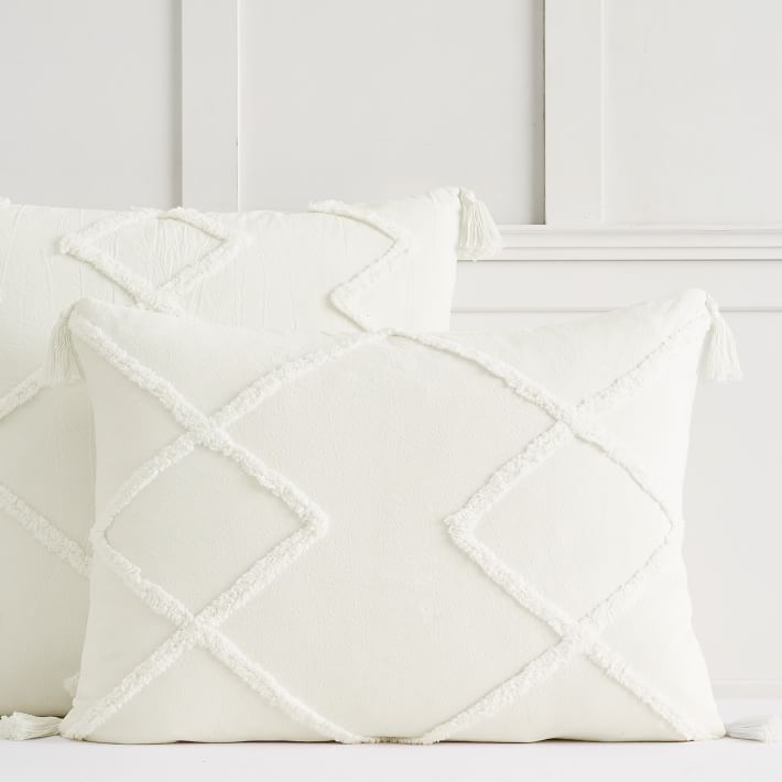 Ashlyn Tufted Organic Duvet Cover Sham No Insert-26"x20"