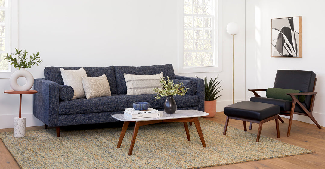 Sven Neptune Blue Sofa