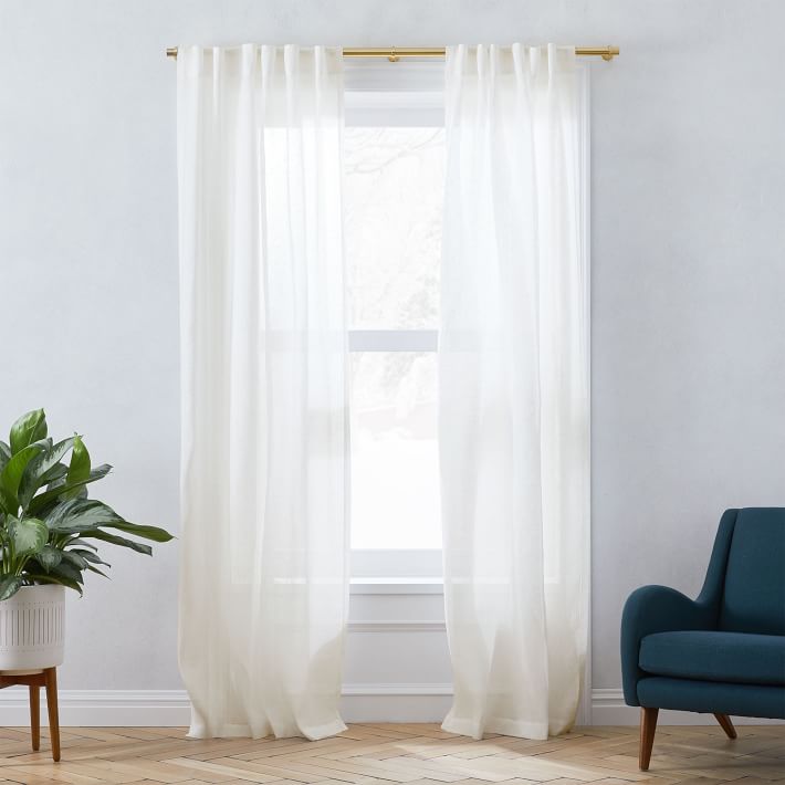 Sheer European Flax Linen Curtain