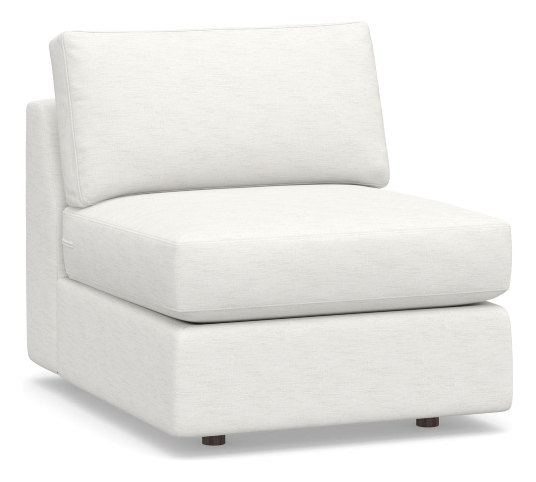 Build Your Own Carmel Square Wide Arm Upholstered Armless Chair