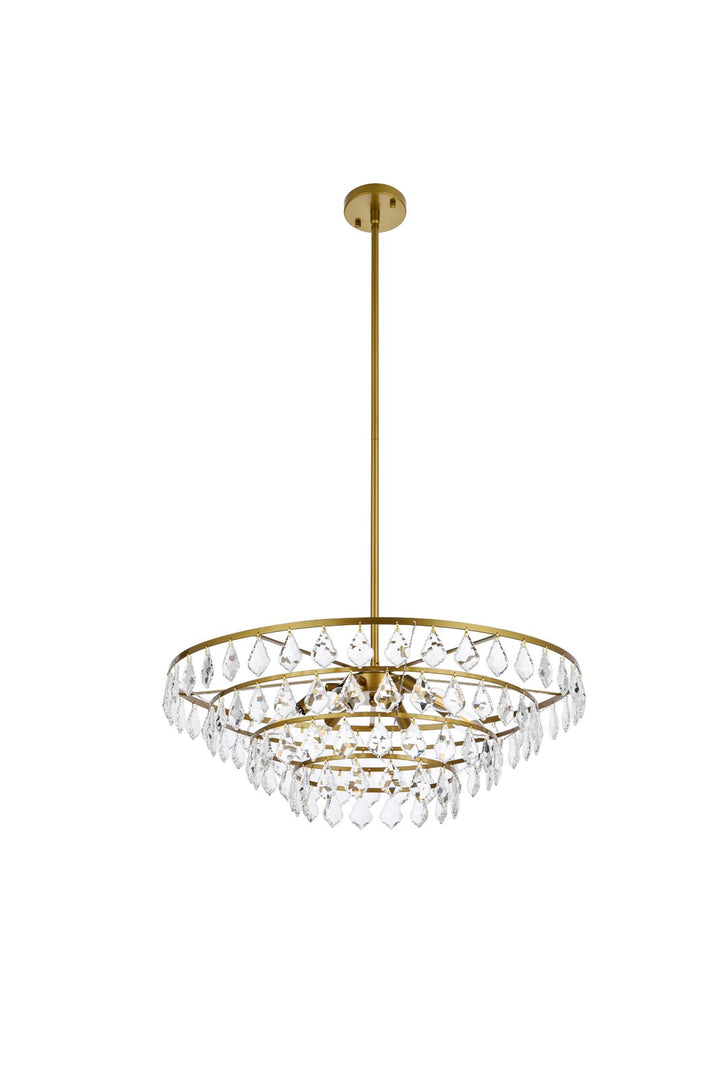 Marina 6 Light Unique Tiered Chandelier with Crystal