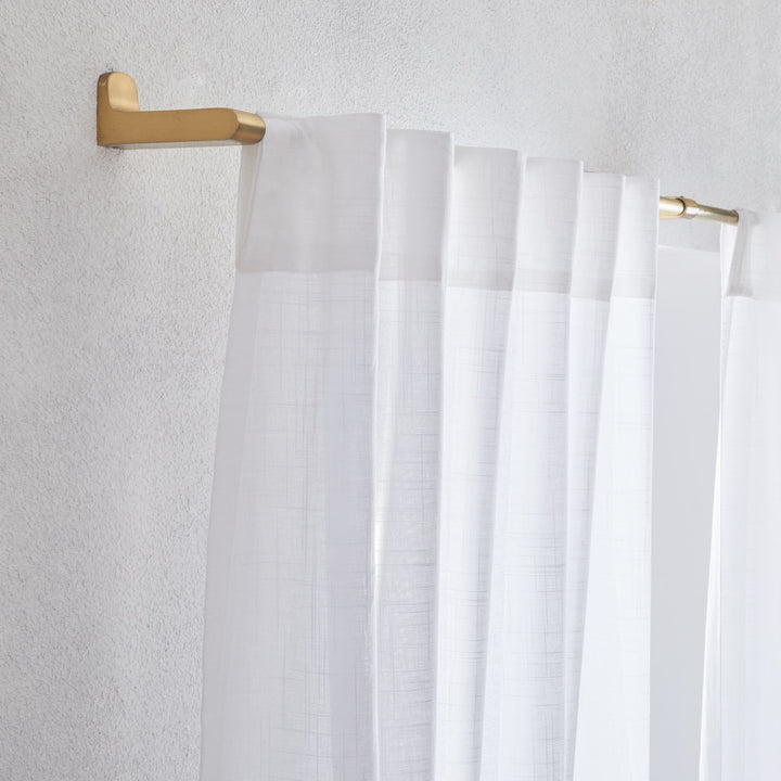 Sheer Crosshatch Curtain (Set of 2)