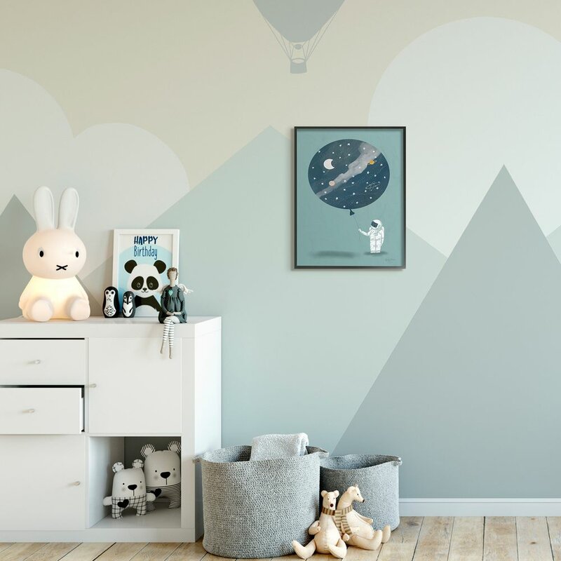 Brancaster Space Astronaut Drawing Kids Wall Decor