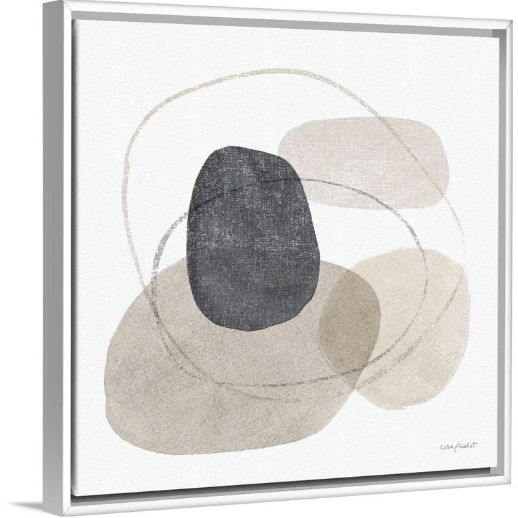 Think Neutral 10 Painting on Canvas With Frame 38"x38"