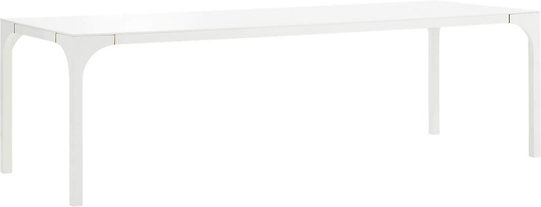 AQUA VIRGO LARGE WHITE DINING TABLE