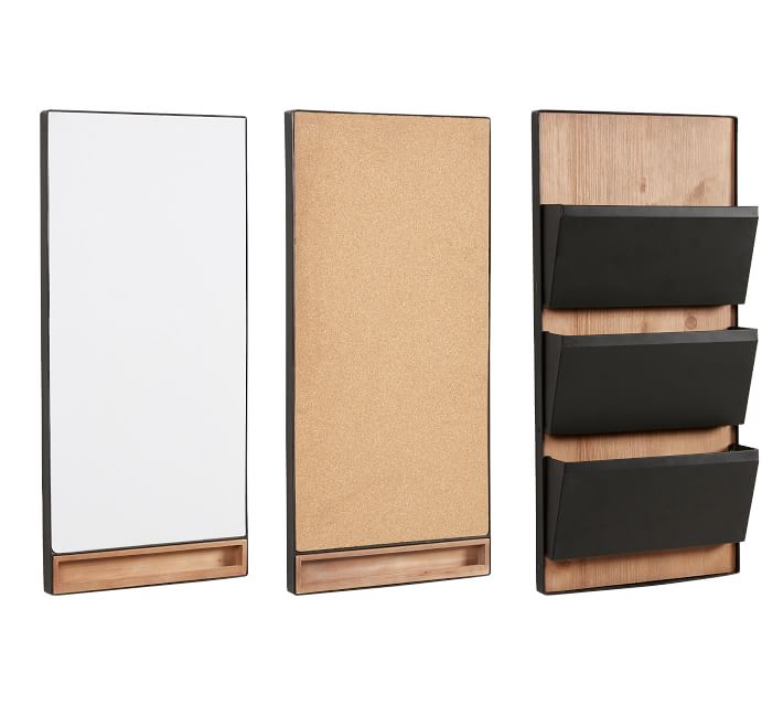 TRENTON 3 PIECE ESSENTIAL ORGANIZATION SET WITH CORKBOARD
