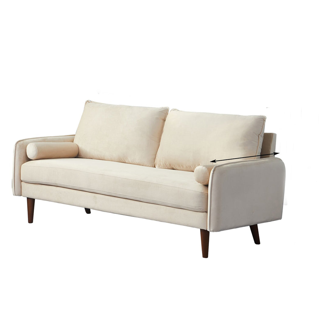 Fabric Three Sofa Soft Tufted Upholstered Couch