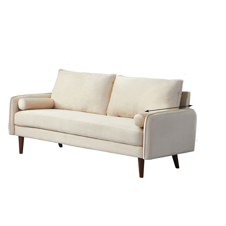 Fabric Three Sofa Soft Tufted Upholstered Couch