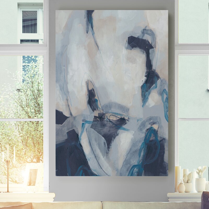 Blue Process Wrapped Canvas Print No Frame-40"x30"