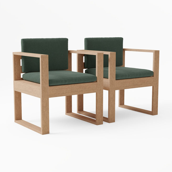 Telluride Outdoor Dining Arm Chair-Set of 2